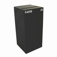 Witt Indoor Recycling Container 32 Gal. Charcoal Steel for Paper W-32GC02