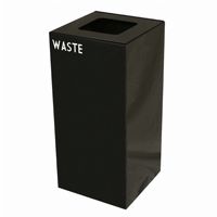 Witt Indoor Recycling Container 32 Gal. Charcoal Steel for Waste W-32GC03