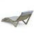 Slim Stacking Pool Lounger Taupe with Canvas Granite Paddings Set of 2 ISP0872C-DVR-CGR #10