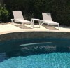 Customer Photo #17 - Pacific Stacking Sling Chaise Lounge White - White ISP089-WHI-WHI